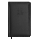 Щотижневик датов. 2026 BRAVO, A5, чорний, штуч. шкіра/поролон