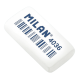 Гумка прямокутна біла "TM MILAN" 3,9*2*0,8см, інд. уп. CNM4036 