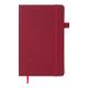 Книга записна TWEED 125*195, 96 арк., линия, обкл. штучна шкіра, бордовий