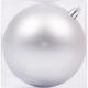 Новорічна куля Novogod'ko, пластик, 10 cм, срібло, матова