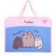 Папка-портфель Yes FC на блискавці з тканинними ручками "Pusheen"