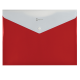 Папка-конверт А4 непрозора на кнопці Optima, 180 мкм, фактура "СМУГА", червона (1/12/120)