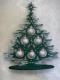 Новоріч. декор. "Ялинка" дерева товщ. 3мм ,прикрашена кульками зі скла 30мм уп.1.