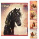 Зошит учнівський шкільний HORSES, 24арк., клітинка, KIDS LINE
