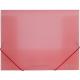 папка на гум., проз., А4, 500мкн, PP, рожев., 4-259-01, 4OFFICE