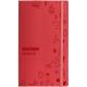 Щоденник шкільний, 165х210 мм, обкладинка - м’яка з штучної шкіри з тисненням, кріплення блоку - шитво на нитку, 48 арк., колір червоний