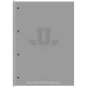 Коледж-блок, спiраль, А4/80арк., у лінію, білий блок, 70г/м2, картон, мат. ламінація, Student