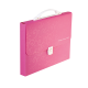 Портфель пластиковий A4/35мм, BAROCCO, розовий