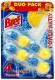 Підвісний туалетний блок Bref Сила Актив, Лимонна віжість, дуопак, 100 г (1/12)