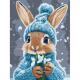 Набір для розпису по номерах "Кролик з підсніжниками" 30х40см