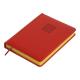 Щоденник датов. 2026 BRAVO, A5, червоний, штуч. шкіра/поролон