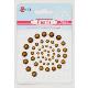 Набір перлин SANTI самоклеючі бронзові, 50 шт