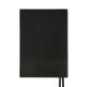 Щоденник-діловий записник А5 Leo Planner датований 2026 "Velvet", м'який, чорний, 368 сторінок