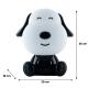 Світильник-нічник LED з акумулятором Doggy, чорно-білий
