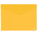 Папка-конверт В5 прозрачная на кнопке Economix, плотность 180 мкм, фактура "глянец", желтая