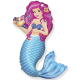 1207-3407 Кулька Ф ФІГУРА11 Русалочка з мушлею