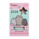 Календар Yes "Pusheen" настільний, формовий на підставці на 2026 р., 10,6х23,5см