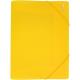 Папка пластиковая для документов А4 на резинках , желтая