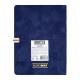 Щоденник недат. VELOUR, A5, синій, штуч.шкіра, 336 стор.