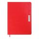 Щоденник датов. 2026 SALERNO, A5, червоний, штуч. шкіра