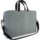 Сумка для документів, текстильна, А4+, сіра