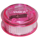 Точилка з контейнером, кругла, рожевого кольору, ТЧ66-12, УМКА (1/36/432)
