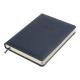 Щоденник датов. 2026 PRIME, A5, темно-синій, штуч. шкіра/поролон