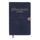Щоденник датов. 2026 VELOUR, A6, синій, штуч. шкіра