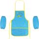Фартух з нарукавниками, 49*30 см, блакитний