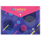 Папка-конверт А4 на кнопке Confetti, глянец, 180 мкм. CF32012-09