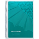 Зошит на пружині PRIME А4, 96л., клітка, в картонній обкладинці, бірюзовий