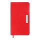 Щотижневик датов. 2026 кишеньк. SALERNO, 85*153, червоний, штуч. шкіра