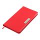 Щотижневик датов. 2026 кишеньк. SALERNO, 85*153, червоний, штуч. шкіра