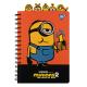 Блокнот YES А5, 80 л. cпіраль з фігурн. роздільниками "Minions"
