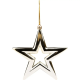Новорічна іграшка Novogod'ko Зірка, 15cм, золото, глянець