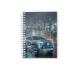 Блокнот (А), А5, 48арк, кліт, бічна спіраль, м'яка карт.обкл,1В3000 Електроджип майбутнього 1/20