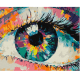 Набір для розпису по номерах. "Райдужний погляд" 40x50см, КНО5058 