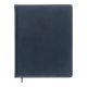 Щотижневик датов. 2026 BRAVO, A4, синій, штуч. шкіра/поролон
