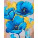 Картина за номерами SANTI "Блакитні маки", 40*50см, поталь