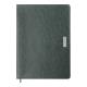 Щоденник датов. 2026 SALERNO, A4, зелений, штуч. шкіра