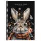 Зошит для записів, спiраль, А5/80арк., у клітинку, білий блок, 70г/м2, ПК, виб.УФ-лак, Student