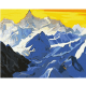 Набор для росписи номеров. "Гималайские горы ©Николай Рерих" 40х50см, КНО2867