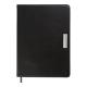 Щоденник датов. 2026 SALERNO, A5, чорний, штуч. шкіра