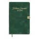Щотижневик датов. 2026 VELOUR, A5, зелений, штуч. шкіра
