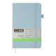 Книга записна ETALON 125*195, 96 арк., нелінований блок, обкл. штучна шкіра, блакитний