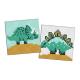 Набір з алмазною мозаїкою на самоклеючій основі для дітей "Юрський період. Динозавр 3" 9х9см