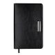 Щоденник недат. SALERNO, A6, чорний, штуч. шкіра, 336 стор.