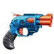 Іграшковий пістолет механічний з подвійним дулом та м'якими кулями (6 шт.)(20см )