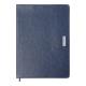 Щоденник датов. 2026 SALERNO, A4, синій, штуч. шкіра