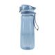 Бутылочка для воды с трубочкой, 600 мл, голубая